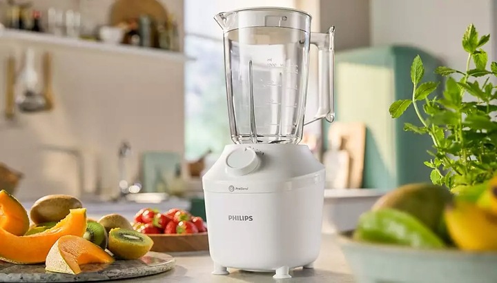 BLENDER KIELICHOWY PHILIPS HR2041/00 450W 1,9l KRUSZENIE LODU BIAŁY