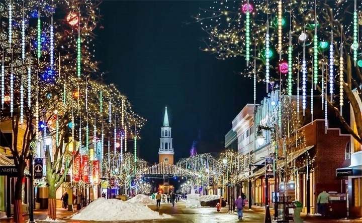 SOPLE METEORY MULTIKOLOR LED LAMPKI PADAJĄCY ŚNIEG 30cm Kolorowy