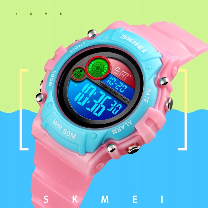 SUPER ZEGAREK DZIECIĘCY KOLOROWE LED NOWY MODEL DLA CHŁOPCA DLA DZIEWCZYNKI