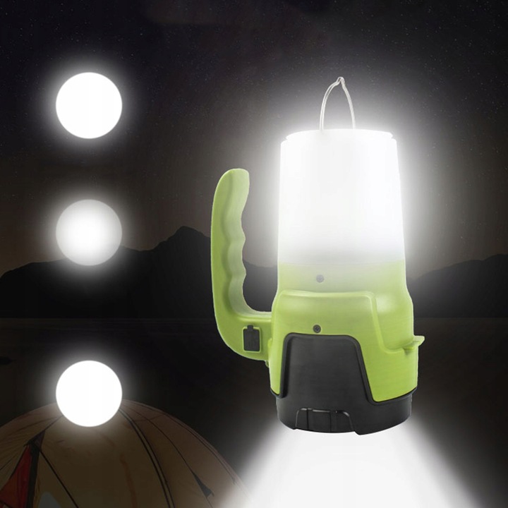 Latarka Szperacz LED 2w1 Akumulatorowa Mocna Lampa Kempingowa Turystyczna