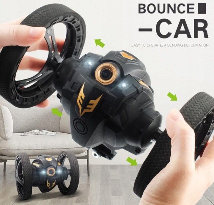 Samochód Zdalnie Sterowany DRON Bounce CAR skacze