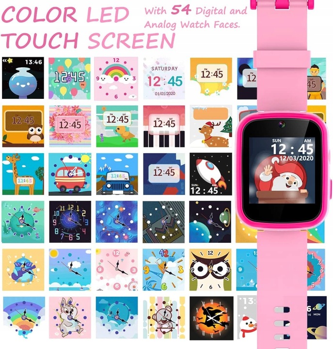 Multi-functional Smartwatch for Girls 3-10 Years Old with Camera and Music