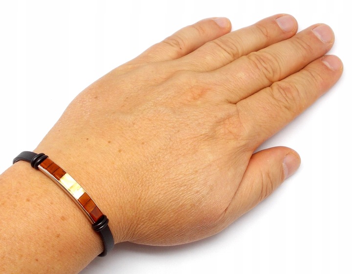 BRANSOLETKA Z BURSZTYNEM