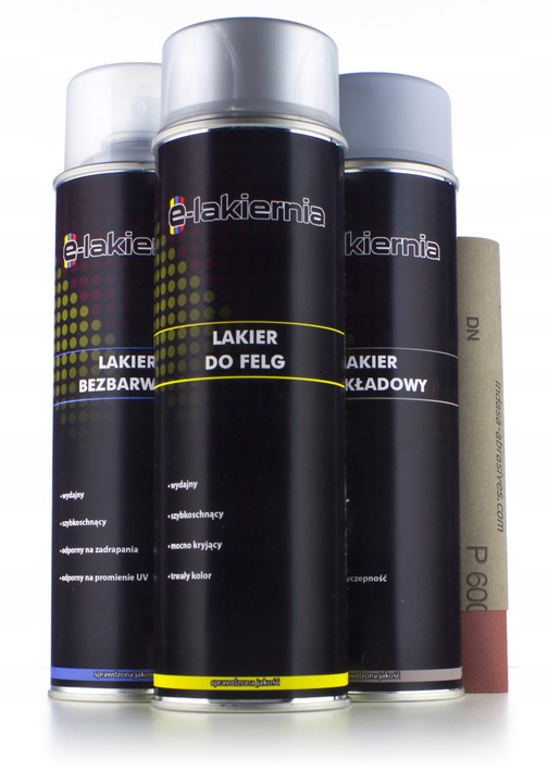 ZESTAW DO RENOWACJI FELG 3 x 500ML - SREBRNY