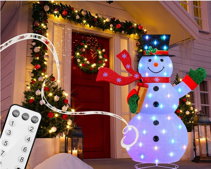 BAŁWAN ŚWIECĄCY LED 120CM FIGURA ŚWIĄTECZNA KESSER IP44 ZEWNĘTRZNY