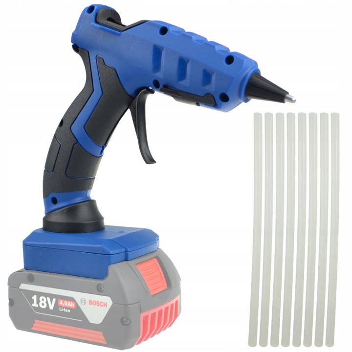 PISTOLET DO KLEJU NA GORĄCO DO BATERII BOSCH 18V KLEJ GRATIS