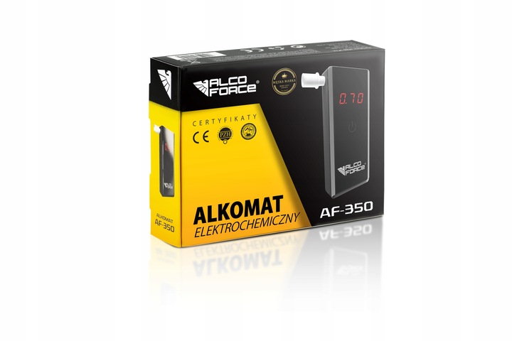 Alkomat AlcoForce AF-350 + kalibracja + ustniki