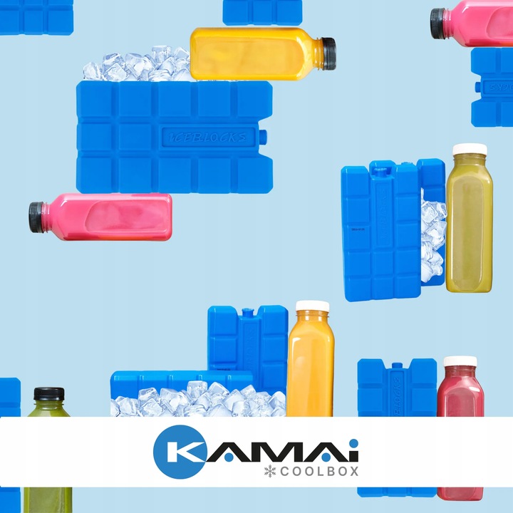 ZESTAW 6 WKŁADÓW 400 ML, 6 x WKŁAD CHŁODZĄCY, DO LODÓWKI TURYSTYCZNEJ