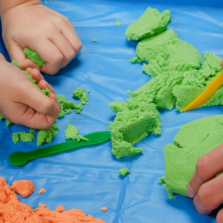 Piasek Kinetyczny 3kg Zestaw Dla Dziecka Basen Foremki Foremki Na Prezent