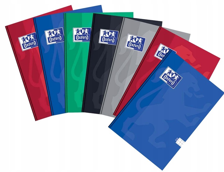 Zeszyt w kratkę brulion A5 Oxford 80 kartek zeszyty 7 szt