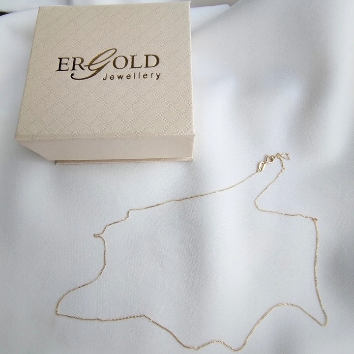 ZŁOTY ŁAŃCUSZEK PANCERKA 585 45 CM CIENKI IDEALNY NA PREZENT