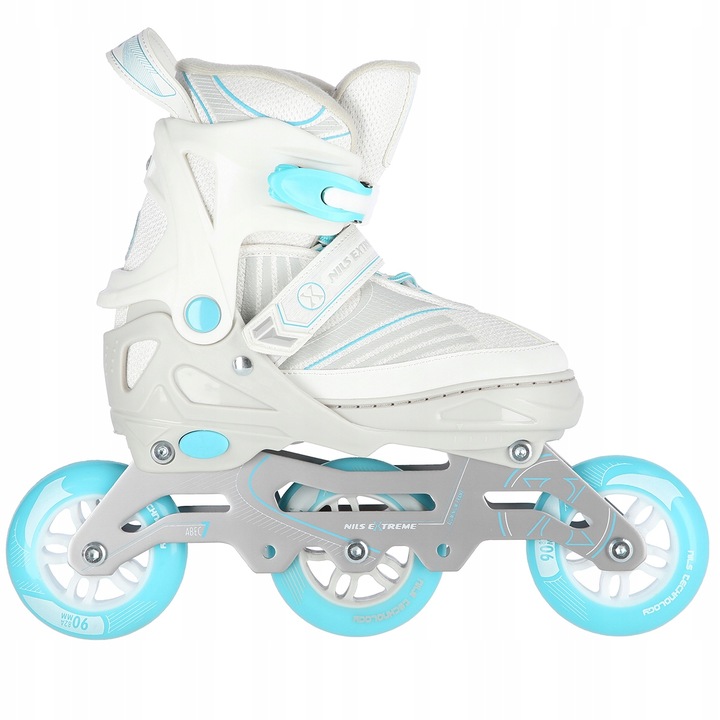 ROLKI REGULOWANE DAMSKIE MŁODZIEŻOWE KAUCZUKOWE ŁYŻWOROLKI ROZMIAR 39-42