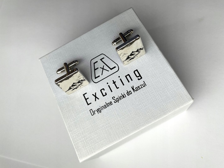 Spinki do mankietów EXC Góry Tatry Sudety Karpaty dla Ratownika GOPR Kwadra