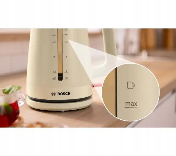 Czajnik bezprzewodowy Bosch MyMoment TWK3M127 1,7L 2400W Beżowy