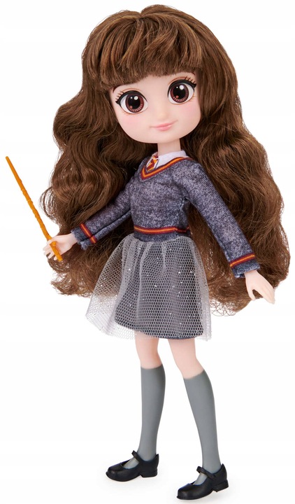 HARRY POTTER HERMIONA GRANGER LALKA FIGURKA Z RÓŻDŻKĄ 20 CM