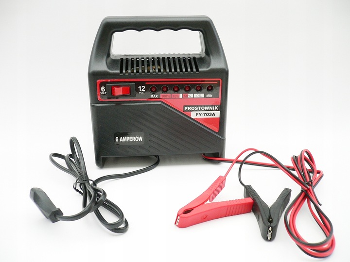 Prostownik Samochodowy Ładowarka 6V / 12V 6A