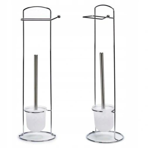 STOJAK ATON na PAPIER toaletowy CHROM zasobnik WC