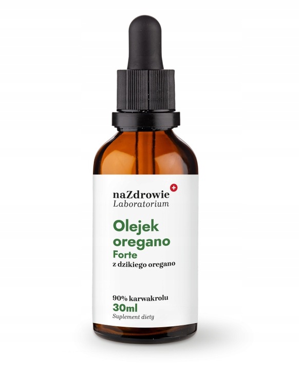 OLEJEK OREGANO FORTE 30ml z dzikiego oregano 90% karwakrolu 100% czysty