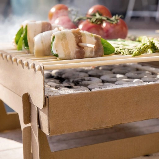 GRILL JEDNORAZOWY WĘGLOWY EKOLOGICZNY 100% EKO BIO Naturalny Kartonowy