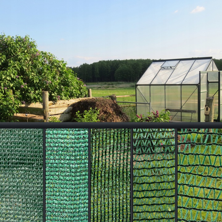 Siatka MASKUJĄCA Cieniująca ZIELONA na OGRODZENIE Płot 95% Osłona 1,5m 25m