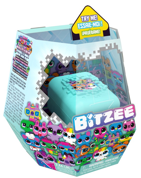 BITZEE INTERAKTYWNE ZWIERZĄTKO CYFROWE HOLOGRAM Spin Master miętowe