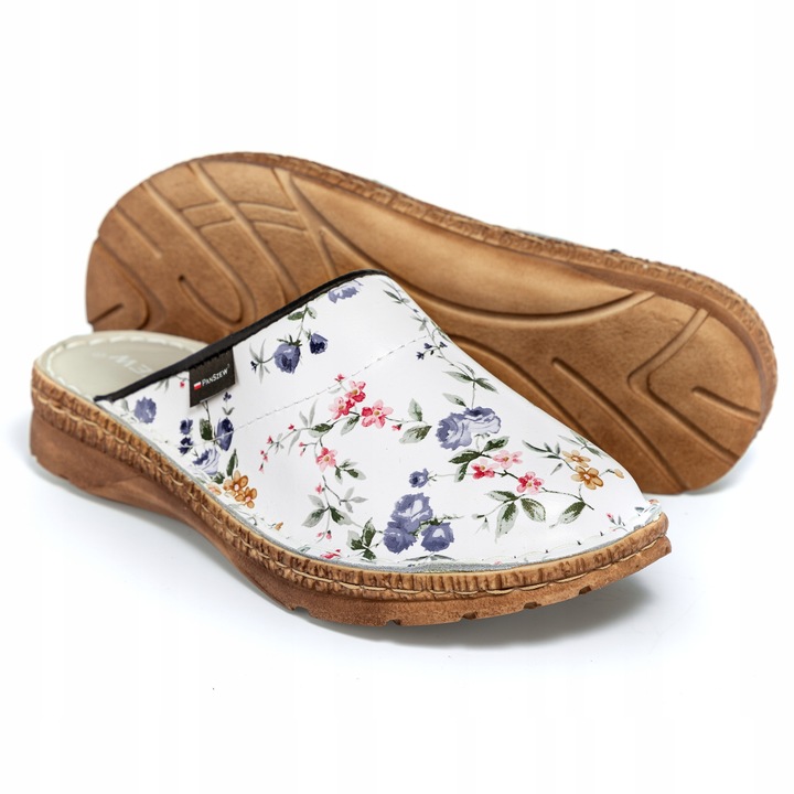 PanSzew POLSKIE Klapki Damskie ze SKÓRY NATURALNEJ 36-41