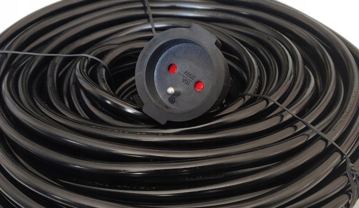 PRZEDŁUŻACZ BUDOWLANY OGRODOWY 3 x 2,5mm 50m GRUBY