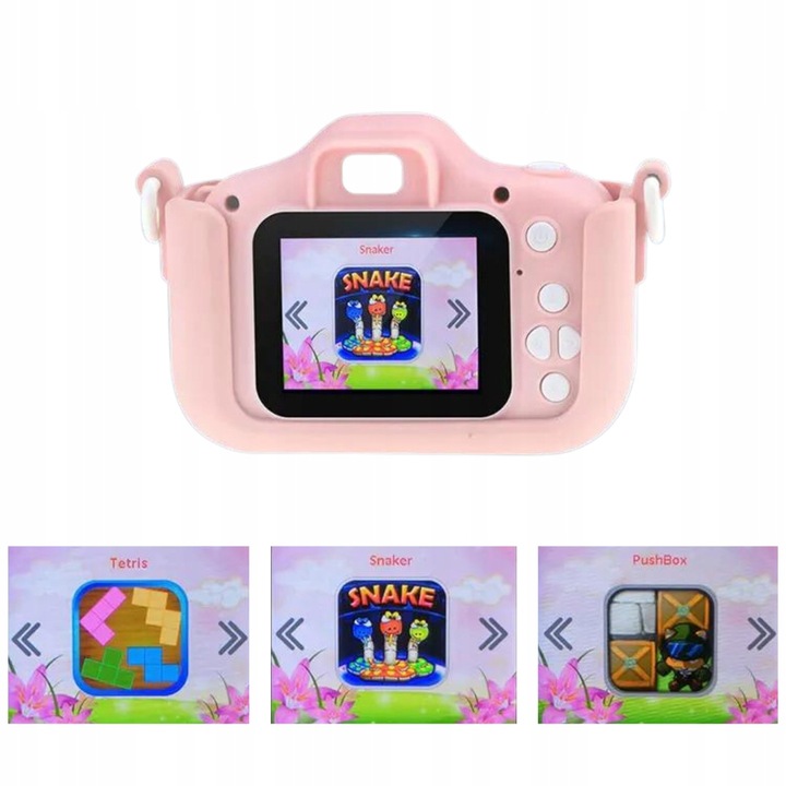 APARAT CYFROWY KAMERA DLA DZIECI RÓŻOWY KOT 40mpx