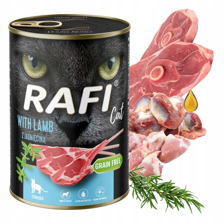RAFI CAT Dolina Noteci Karma mokra dla kota mix smaków 20 x 400g bezzbożowa