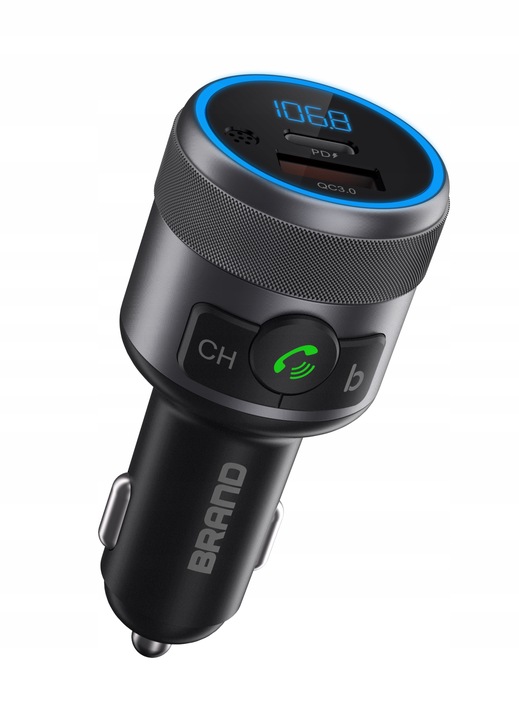 Bluetooth BT FM Transmiter Urbii QC PD Extra Bass Metal 42W