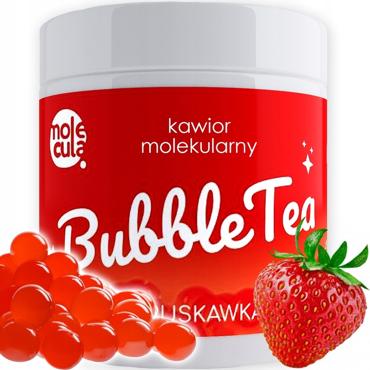 Molecula - KULKI do BUBBLE TEA - 2kg - MOLEKULARNY KAWIOR - TRUSKAWKA