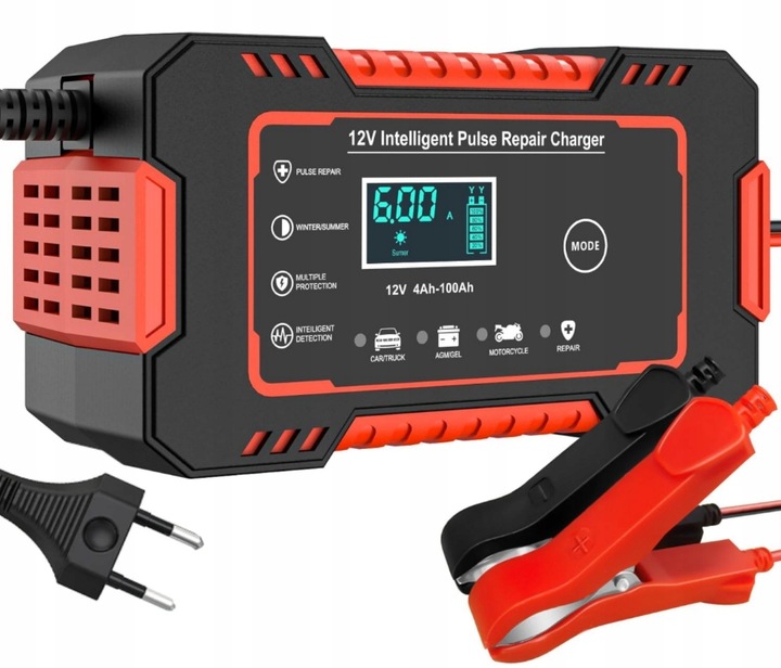 PROSTOWNIK AUTOMATYCZNY ŁADOWARKA Z FUNKCJĄ NAPRAWY 12V