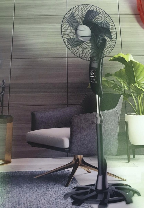 LCD WIATRAK PODŁOGOWY WENTYLATOR STOJĄCY PILOT XXL SOLIDNY I MOCNY SCHILD