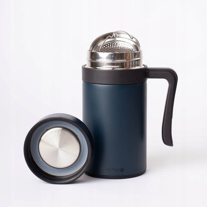 KUBEK TERMICZNY SZCZELNY TERMOS NA KAWĘ HERBATĘ GORĄCE NAPOJE DUŻY 450ML