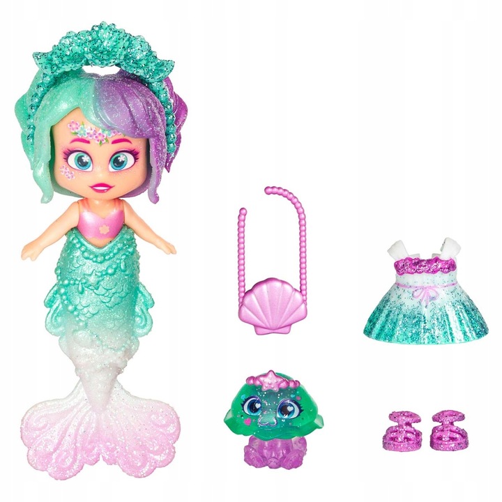 Kookyloos SYRENKA Mermaid Pearl + PET PART Roxy - lalki LALECZKI lalka PETS