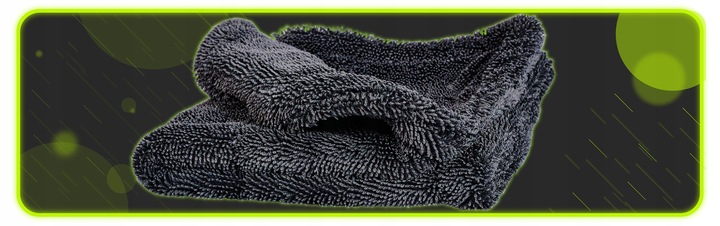 PUSZYSTY GRUBY RĘCZNIK Z MIKROFIBRY DO OSUSZANIA LAKIERU SAMOCHODU 1200GSM