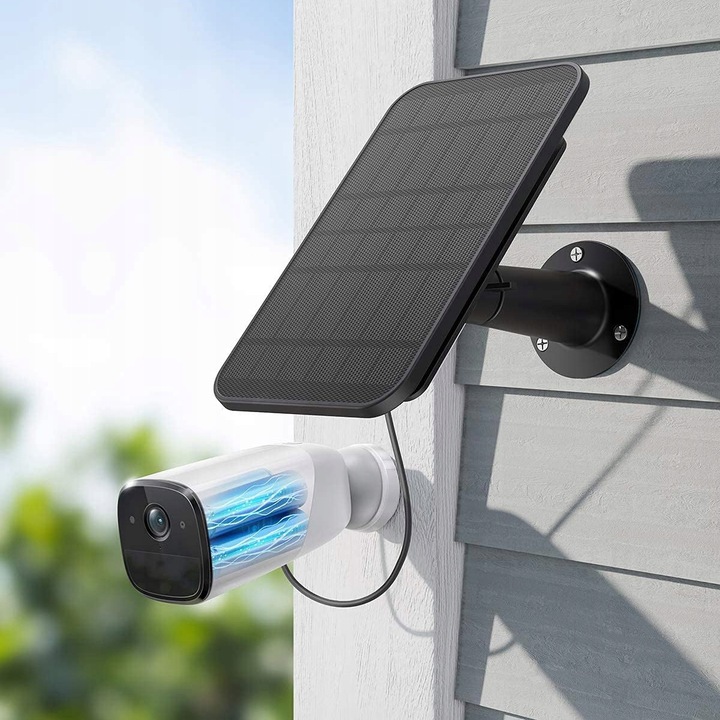 PANEL SŁONECZNY 4W DO KAMERY BEZPIECZEŃSTWA, PANEL SŁONECZNY MICRO USB