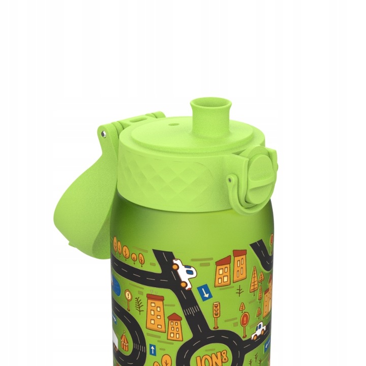 BUTELKA BIDON NA WODĘ ZIELONY AUTKA AUTA SAMOCHODY POJAZDY ION8 0,35 l