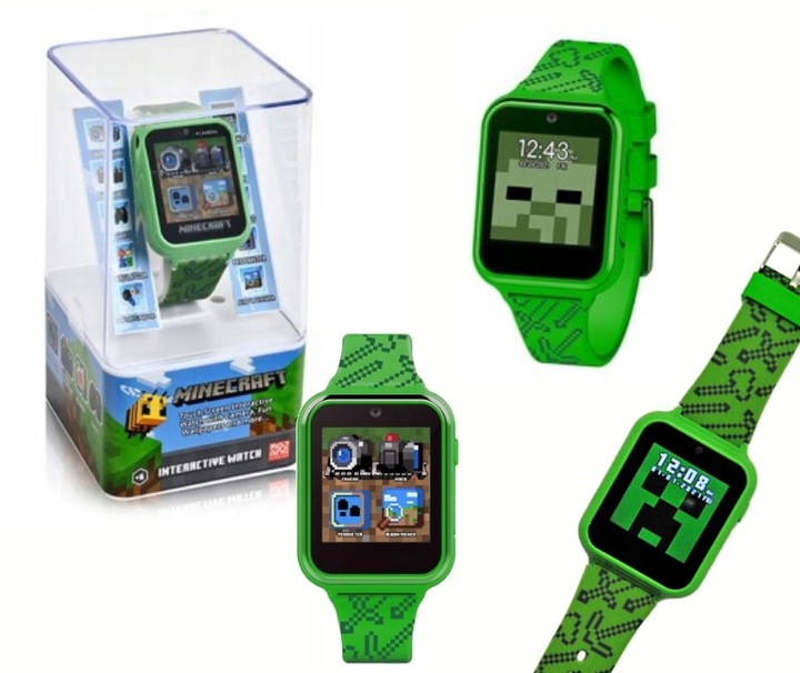 SMARTWATCH Zegarek inteligentny MINECRAFT 10 funkcji