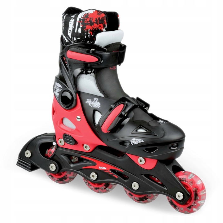 Rolko-Wrotki 3w1 Regulowane RAVEN Singer Black/Red 37-40