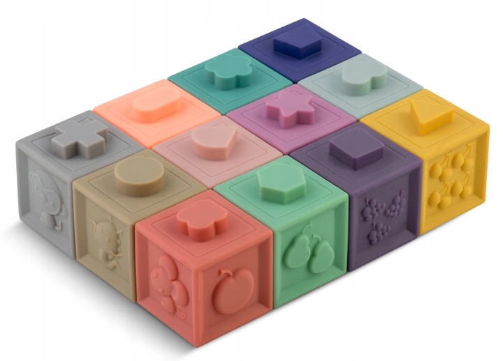 ZABAWKA DO KĄPIELI 24 ELEMENTY MONTESSORI KLOCKI SORTER DLA DZIECI RICOKIDS