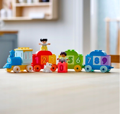 LEGO Duplo 10954 Pociąg z cyferkami + Torba Lego Prezent