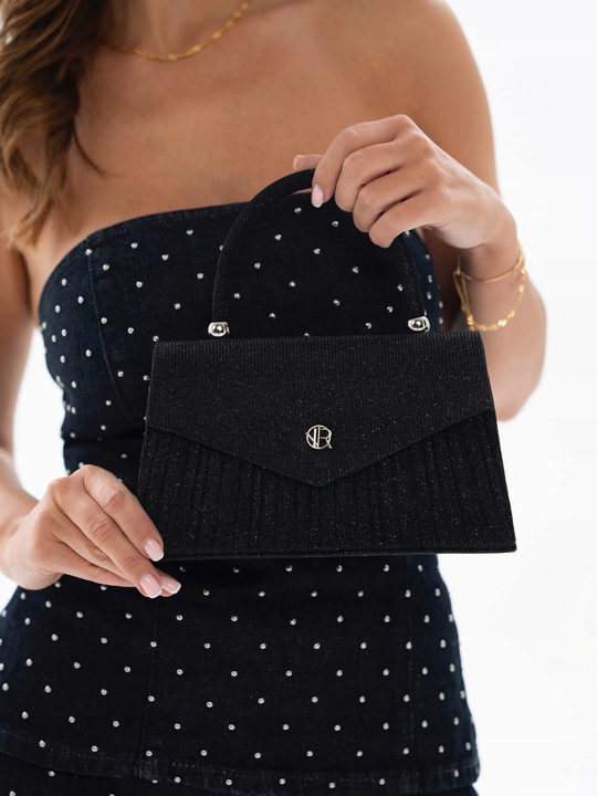 Rovicky kopertówka damska mała torebka na wesele przyjęcie łańcuszek