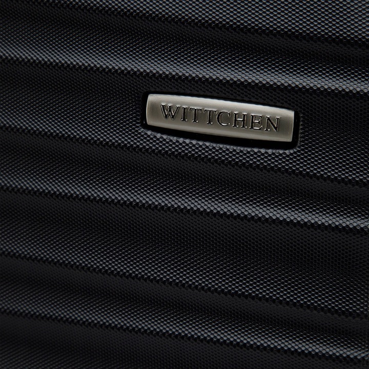 WITTCHEN mała walizka z ABS-u z żebrowaniem czarna