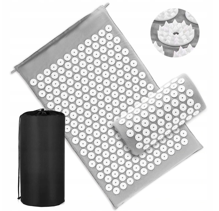 MATA ZDROWOTNA DO AKUPRESURY Z KOLCAMI + PODUSZKA