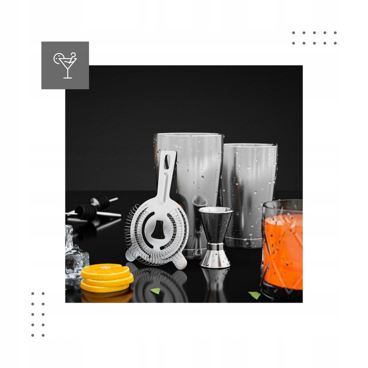 Zestaw barmański do drinków SHAKER Mark Adler Shake 3.0 STAL NIERDZEWNA