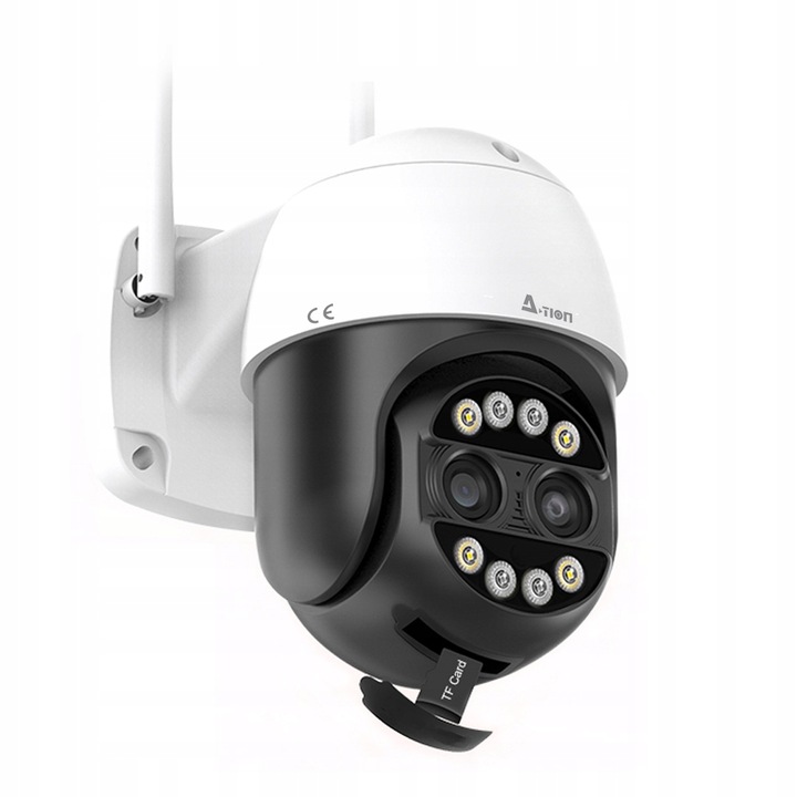 ZEWNĘTRZNA OBROTOWA KAMERA IP WIFI 8MPX 4K ULTRA HD 8x ZOOM DO MONITOROWANI