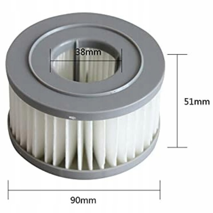2 x Filtr powietrza HEPA do odkurzaczy pionowych JIMMY JV85/JV85 Pro/H9 Pro