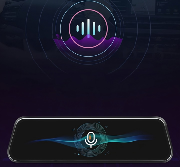 WIDEOREJESTRATOR JAZDY DOTYKOWY KAMERA COFANIA REJESTRATOR PRZÓD TYŁ MenuPL