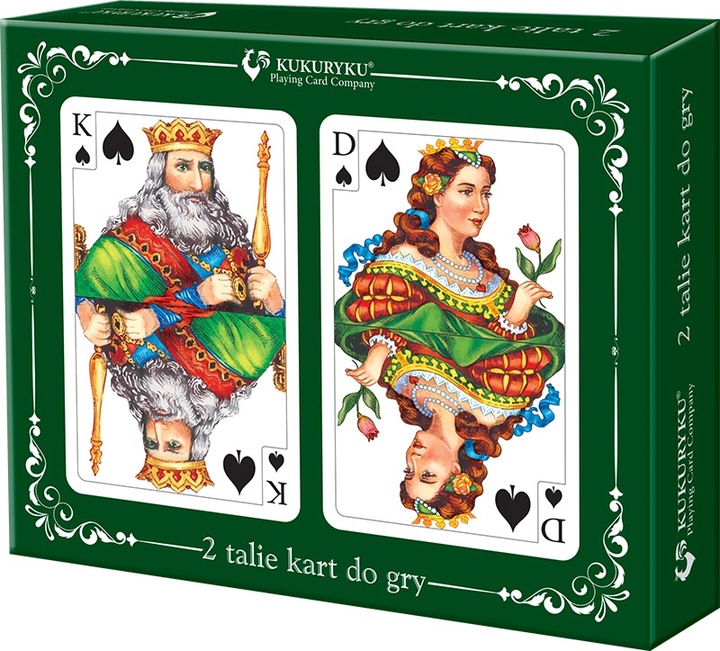 Karty Do Gry Tradycyjne 2 Talie 54 Karty 5+ Kukuryku